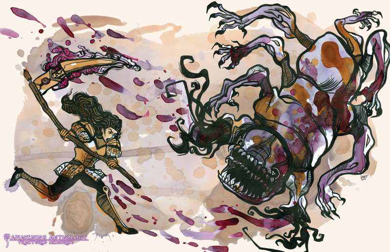 Illustration for article titled This Amazing Art Is Made Almost Entirely Out Of Tea Stains